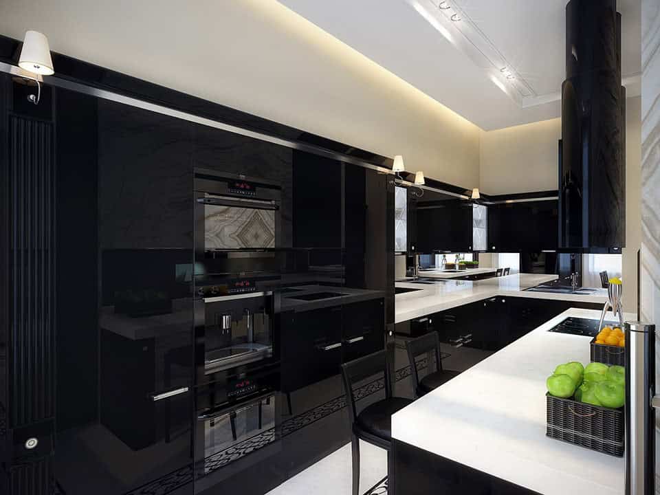 17 Stylish Ideas To Decorate Black Kitchens 2