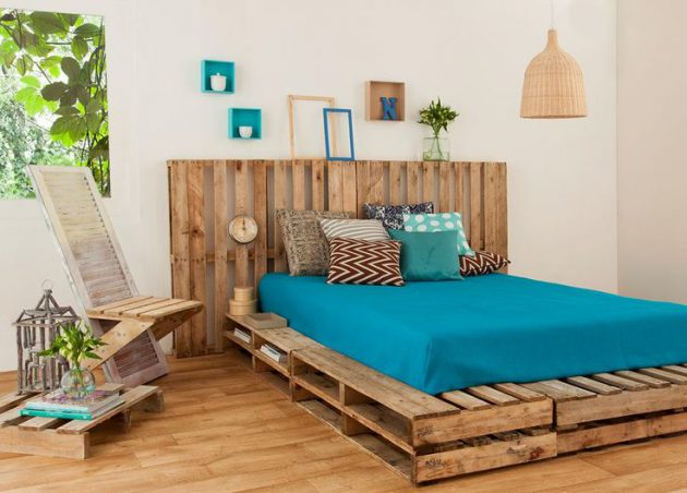 Fascinating Diy Pallet Bed Designs, Wooden Pallet Bed Frame Diy