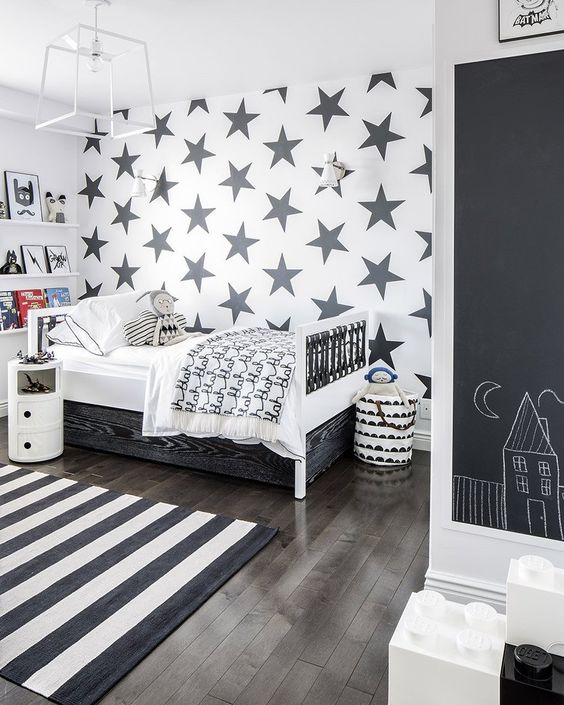 14 Surprisingly Amazing Black &amp; White Child's Room Designs
