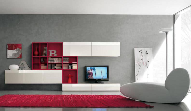 16 Gorgeous Grey Living Rooms With Red Details 16 Gorgeous Grey Living Rooms With Red Details