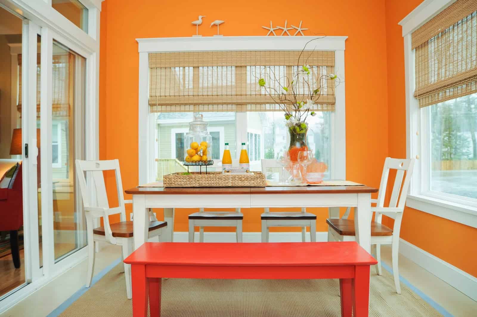 Orange Color In Your Dining Room- Why Not? 3