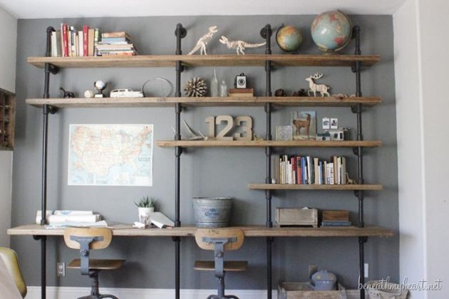 17 Industrial Shelves Designs To Spice, Home Industrial Shelving