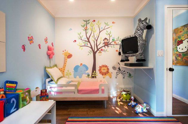 15 Adorable Child's Room Designs In Light Blue Color