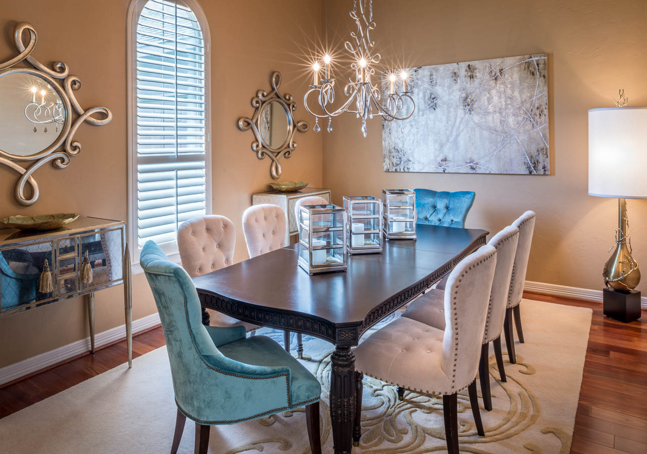 transitional decorating dining room