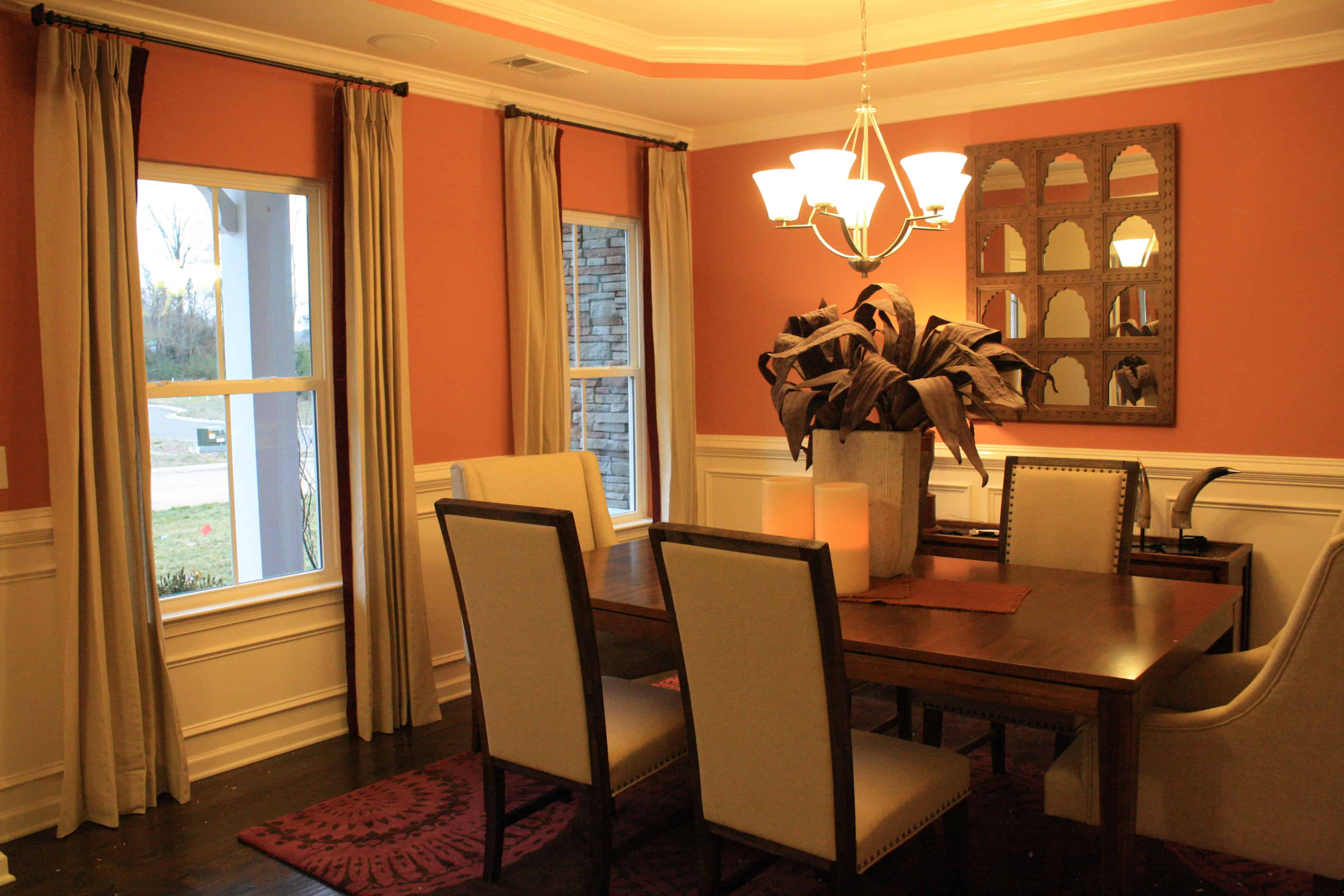 Orange Color In Your Dining Room- Why Not? 6