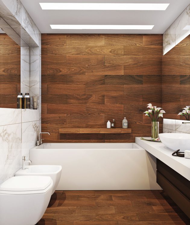 16 Marvelous Bathroom Designs With, What Board To Use For Bathroom Walls
