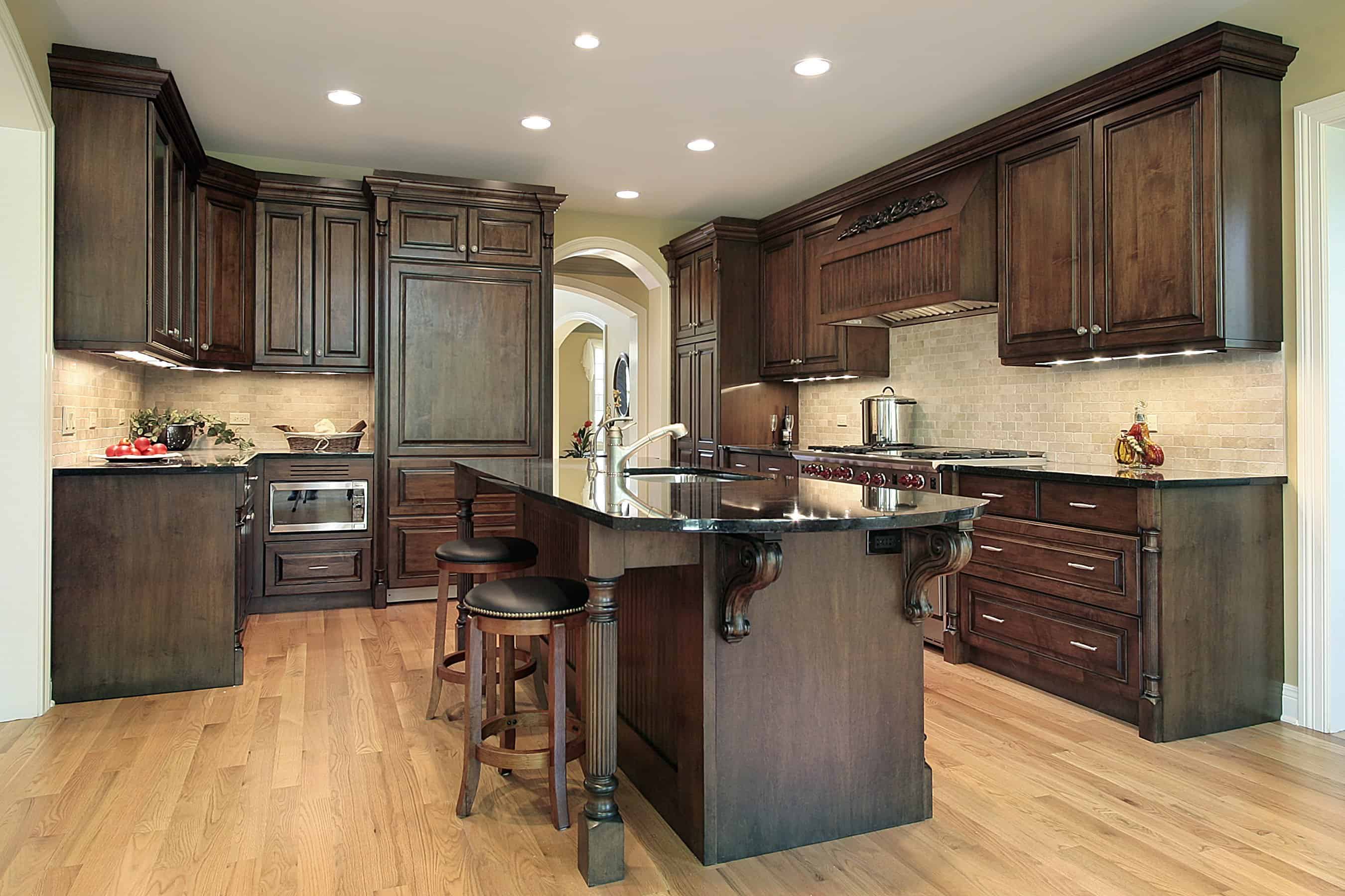 17 Flooring Options For Dark Kitchen Cabinets 7