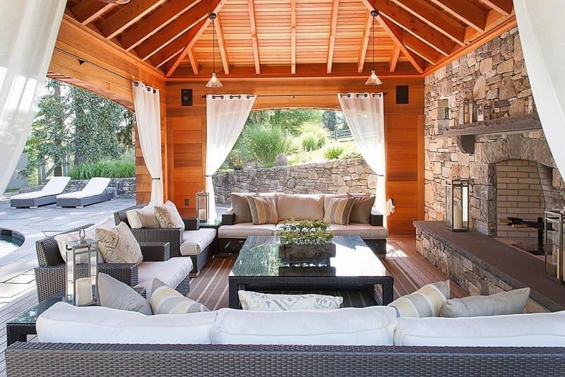 20 Beautiful Outdoor Living Room Designs That Will Delight You 7