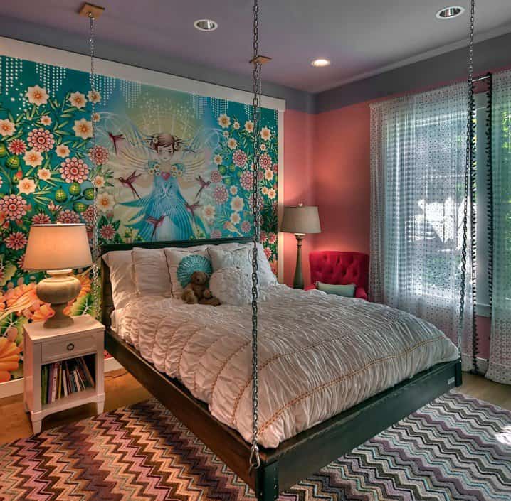 17 Magnificent Child's Room Designs With Accent Wall 8
