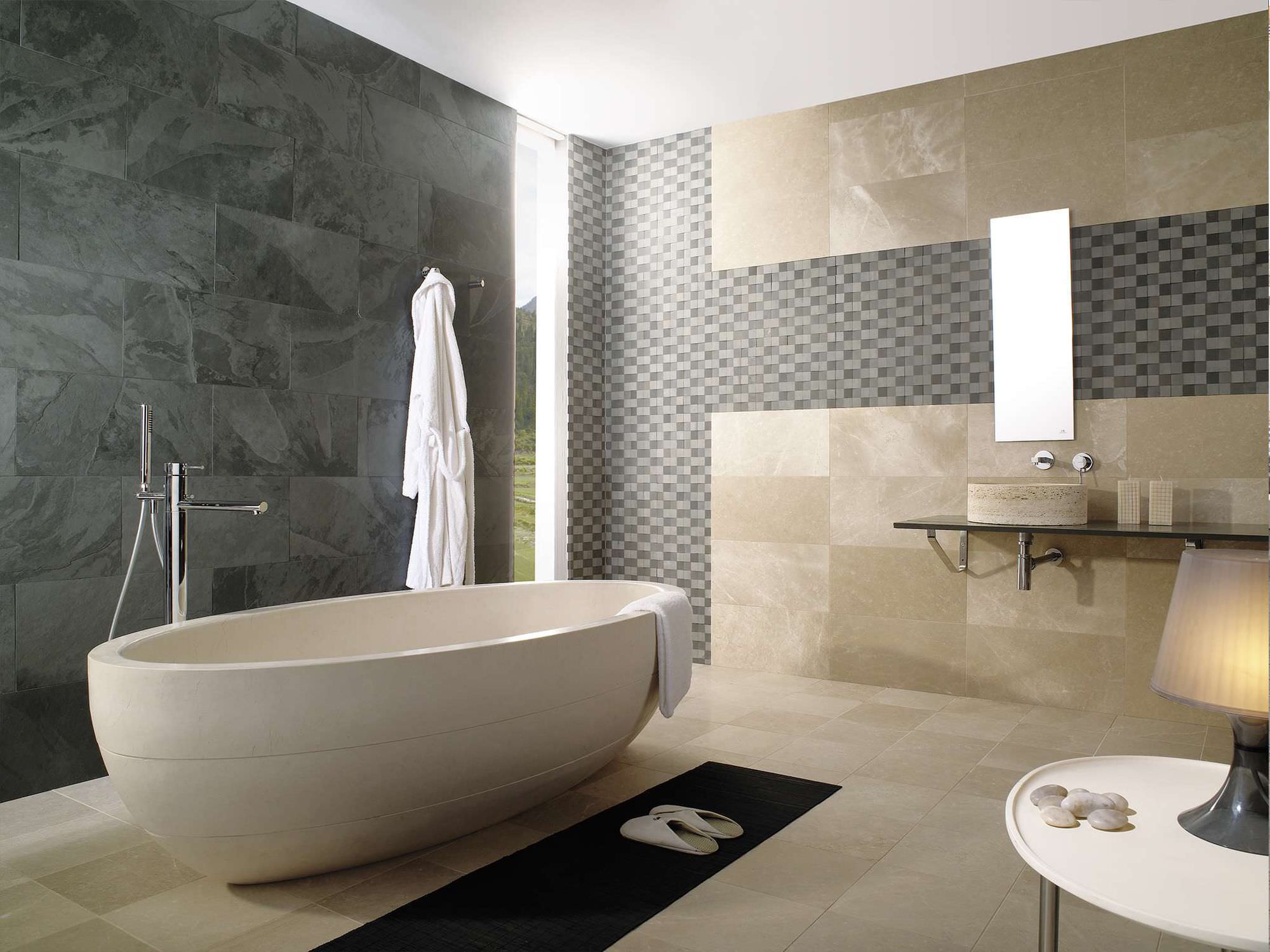 Ceramic Tile Bathroom Vanity