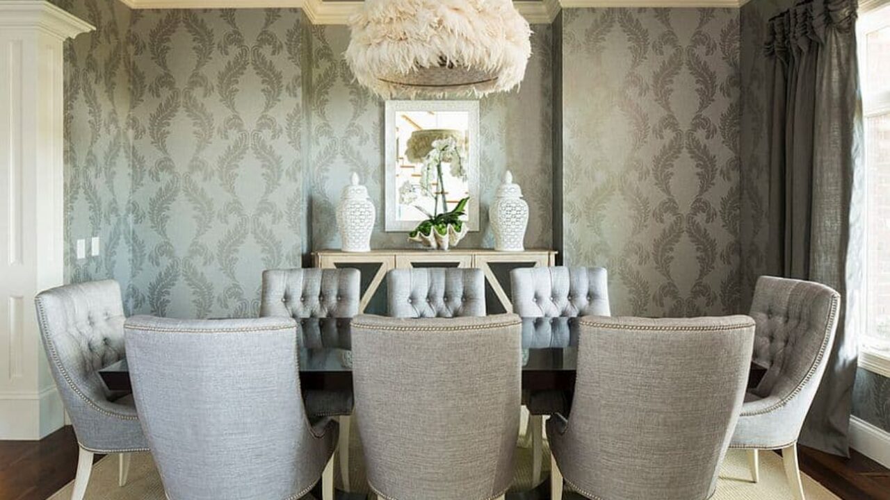 17 Fabulous Dining Room Designs With Modern Wallpaper