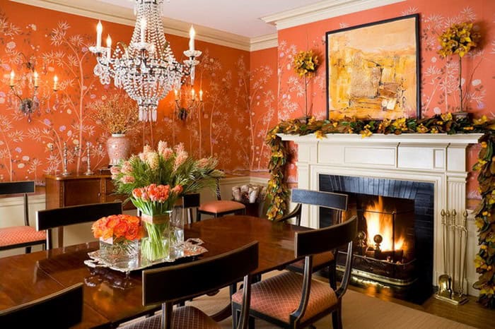 Orange Color In Your Dining Room- Why Not? 8