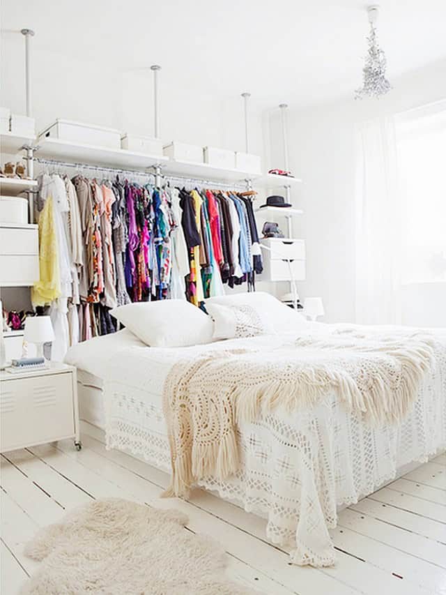 21 Really Inspiring Makeshift Closet Designs For Small Spaces 9