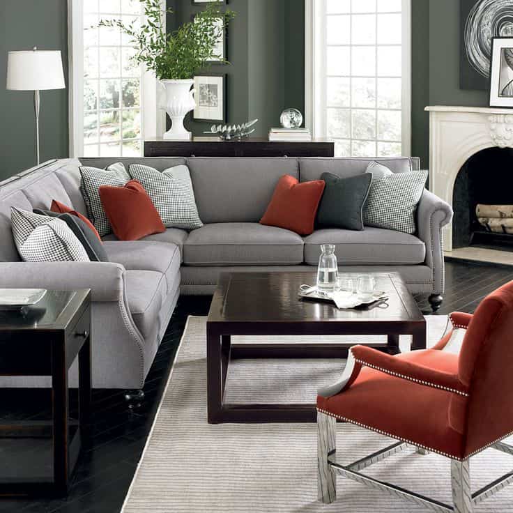 16 Gorgeous Grey Living Rooms With Red Details 16 Gorgeous Grey Living Rooms With Red Details
