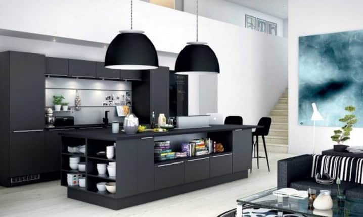 17 Stylish Ideas To Decorate Black Kitchens 9