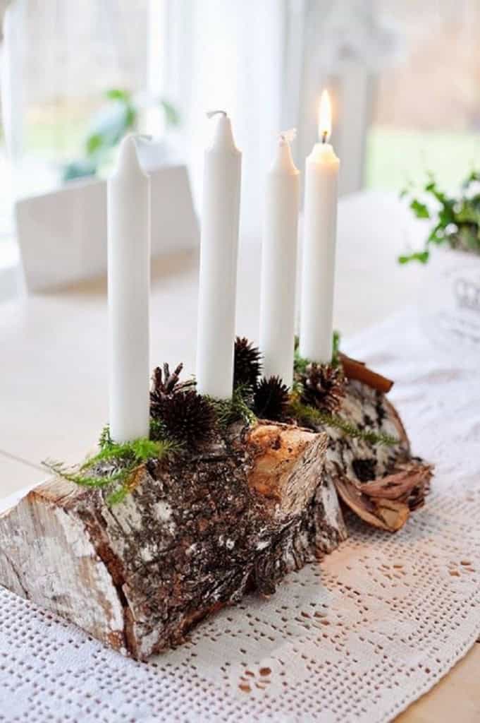 17 Awe-Inspiring Log Centerpiece Designs To Adorn Your Dining Table 9