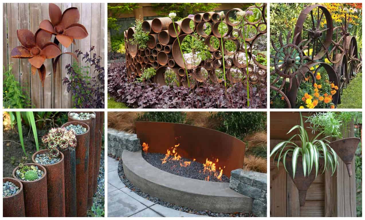 19 Creative DIY Rusted Metal Projects To Beautify Your Yard