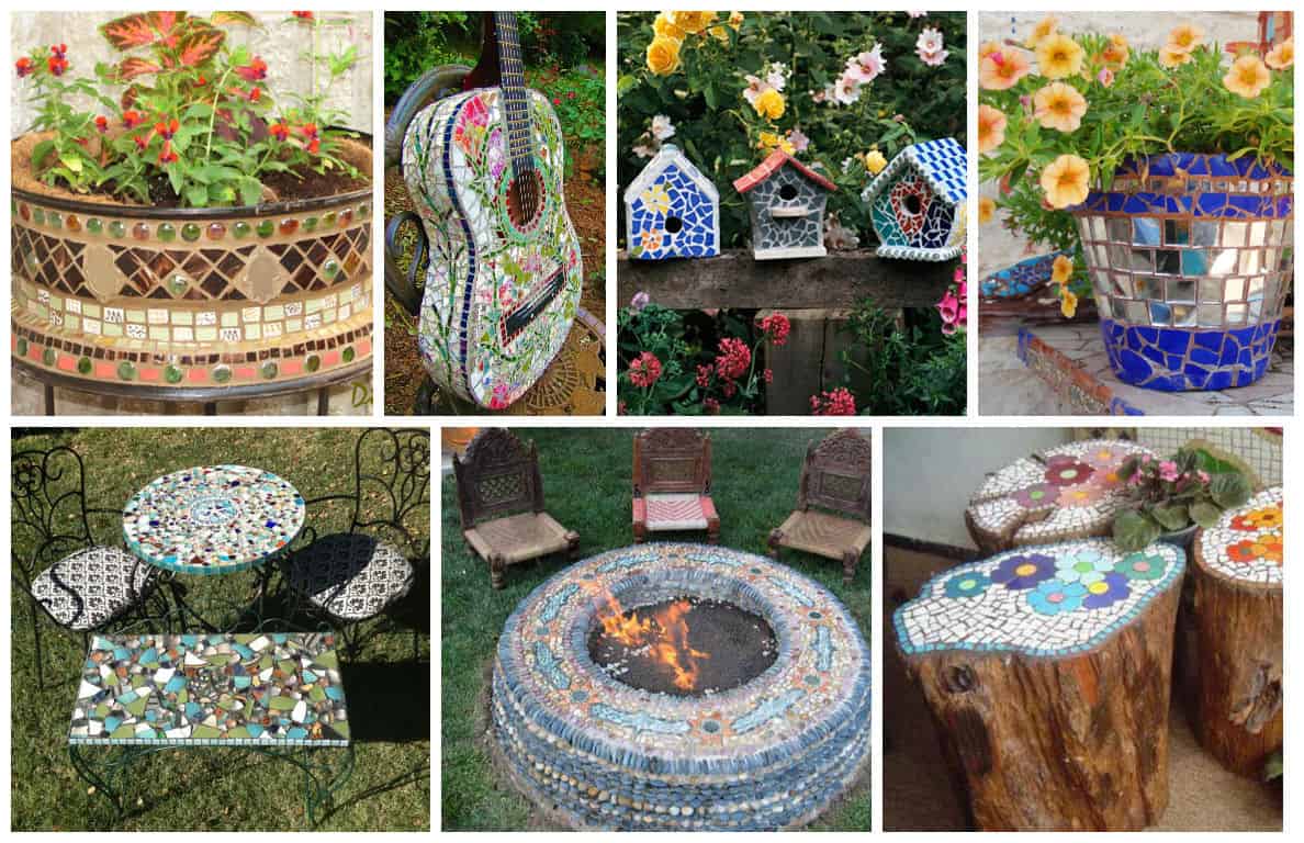 21 Magnificent DIY Mosaic Garden Decorations For Your Inspiration