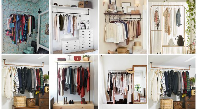 21 Really Inspiring Makeshift Closet Designs For Small Spaces