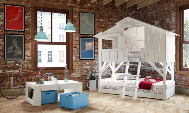 16 Captivating Child's Room Designs With Brick Walls