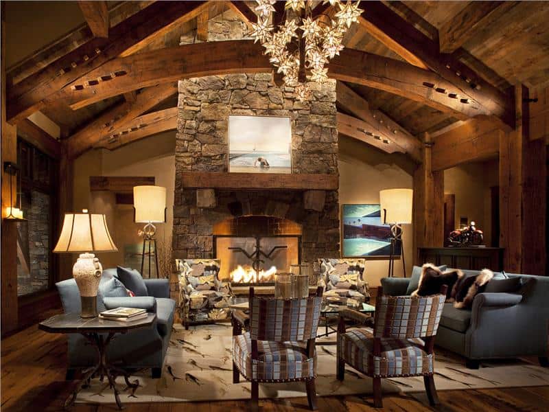17 Charming Living Room Designs With Vaulted Ceiling 15