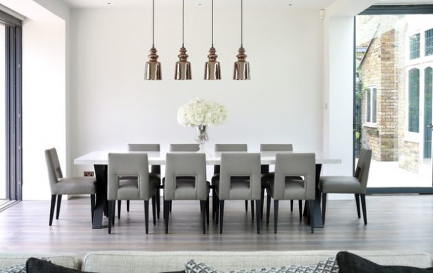 Decorate Your Big Spacious Dining Room, 12 Piece Dining Room Table Setups