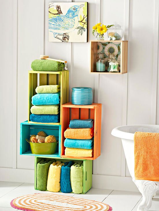 20 Really Inspiring DIY Towel Storage Ideas For Every Small Bathroom