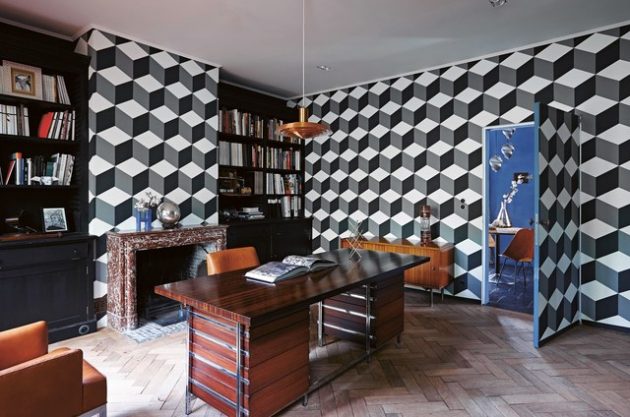 18 Magnificent Ideas to Break The Monotony In Your Home Office With Geometric Details