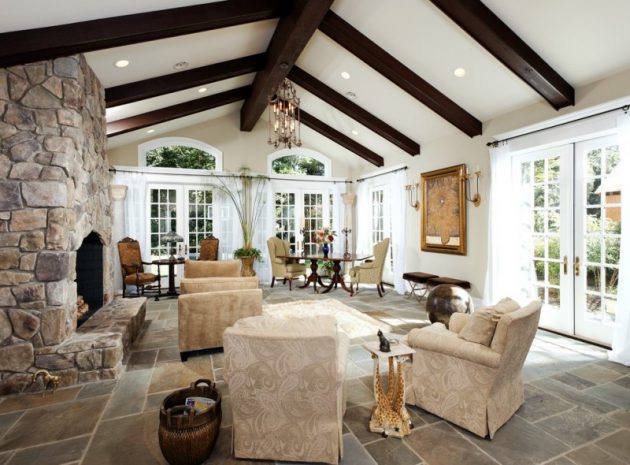 Vaulted Ceiling In Small Living Room