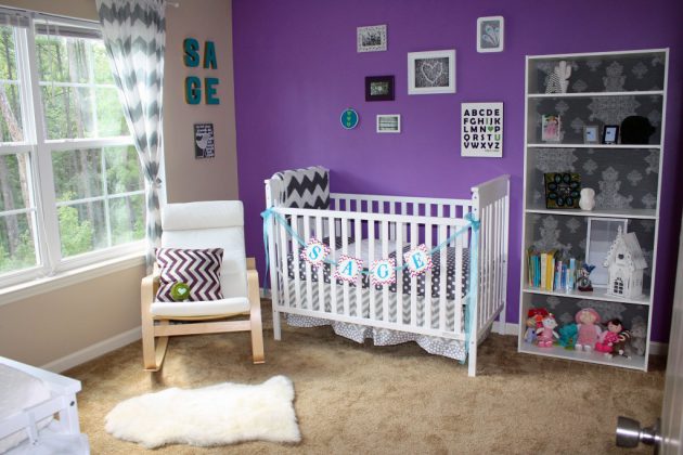 17 Gorgeous Purple Nursery Designs That Will Catch Your Eye