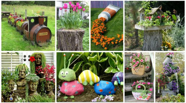 23 Extremely Interesting DIY Garden Decorations That Anyone Can Do