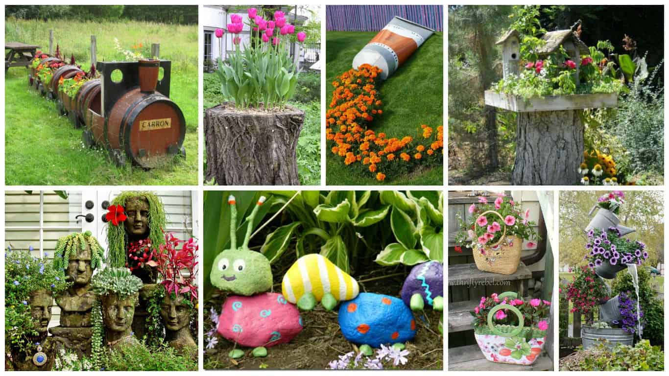 23 Extremely Interesting DIY Garden Decorations That Anyone Can Do