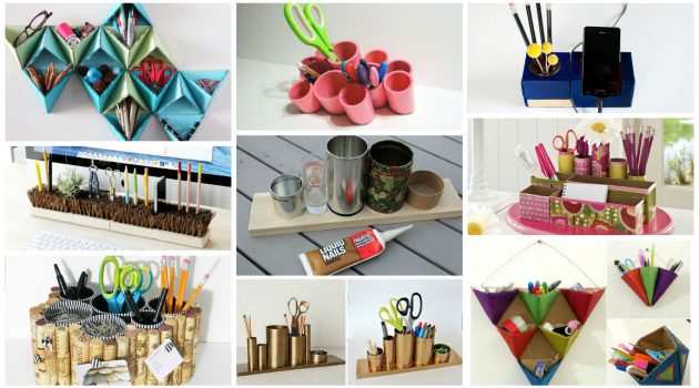 19 Super Cool DIY Desk Organizers For More Productive Work