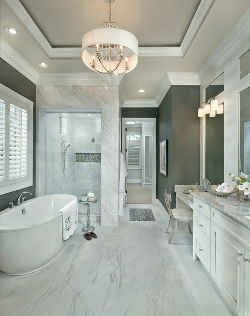 18 Divine Contemporary Bathroom Designs With Freestanding