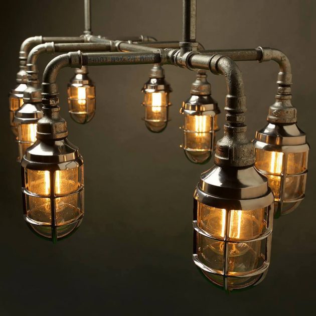 20 Extravagant DIY Lamp Designs With Industrial Charm