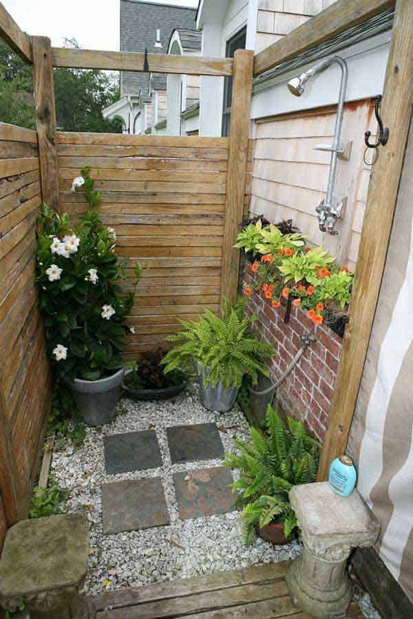 16 Really Amazing Ways To Set Up Outdoor Shower