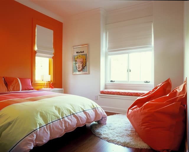 17 Sophisticated Bedroom Designs With Addition Of Orange Color 16