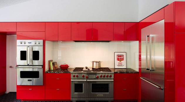 17 Passionate Red Kitchen Designs That You Must See