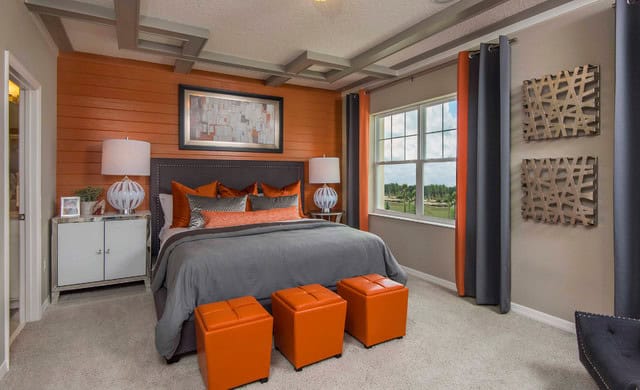 17 Sophisticated Bedroom Designs With Addition Of Orange Color 2