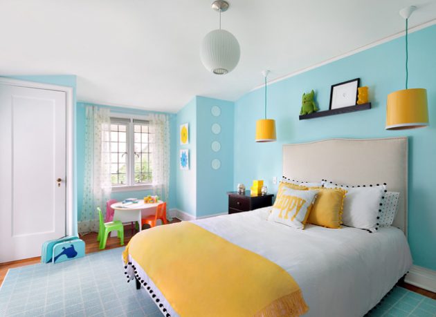 16 Joyful Child's Room Designs With Blue &amp; Yellow Tones