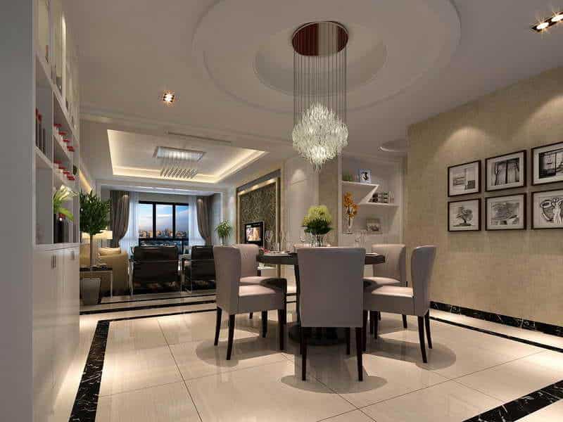 17 Eye-Catching Ceiling Designs To Spruce Up The Look Of Your Dining Room 3