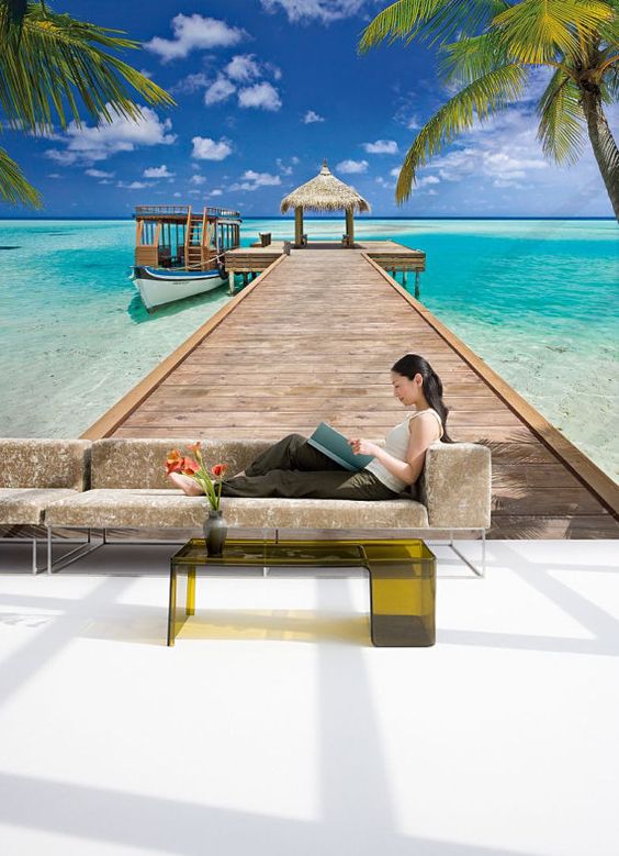 10 Divine Tropical Wall Murals To Enter Summer In The Home
