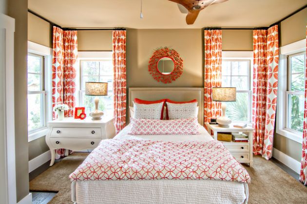 17 Sophisticated Bedroom Designs With Addition Of Orange Color