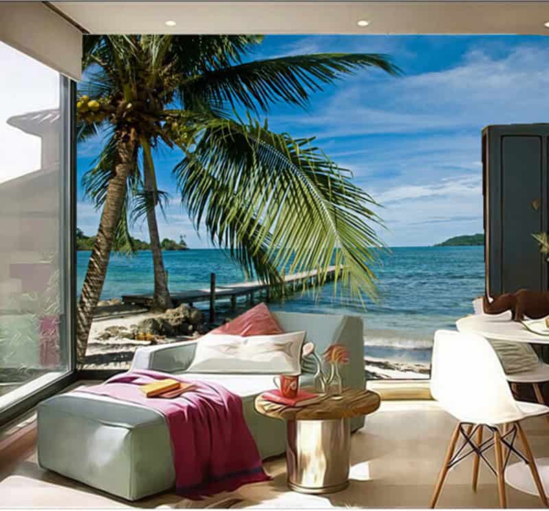 10 Divine Tropical Wall Murals To Enter Summer In The Home 6