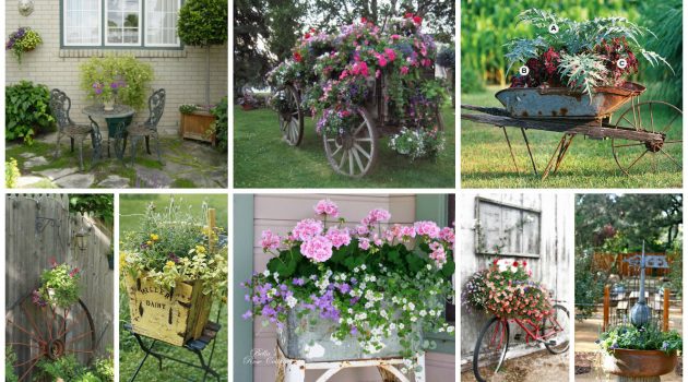 Really Inspiring Repurposing Ideas For Vintage Garden Decorations