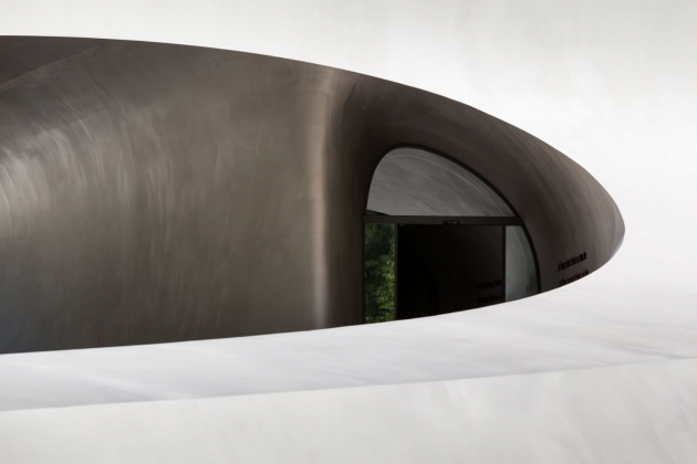 Porsche Pavilion by Henn Architekten in Wolfsburg, Germany