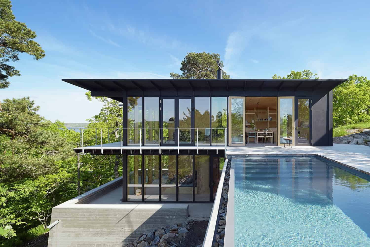 The Aspvik House by Andreas Martin-Löf Arkitekter in Stockholm, Sweden Sommarhus Andreas Martin-Löf