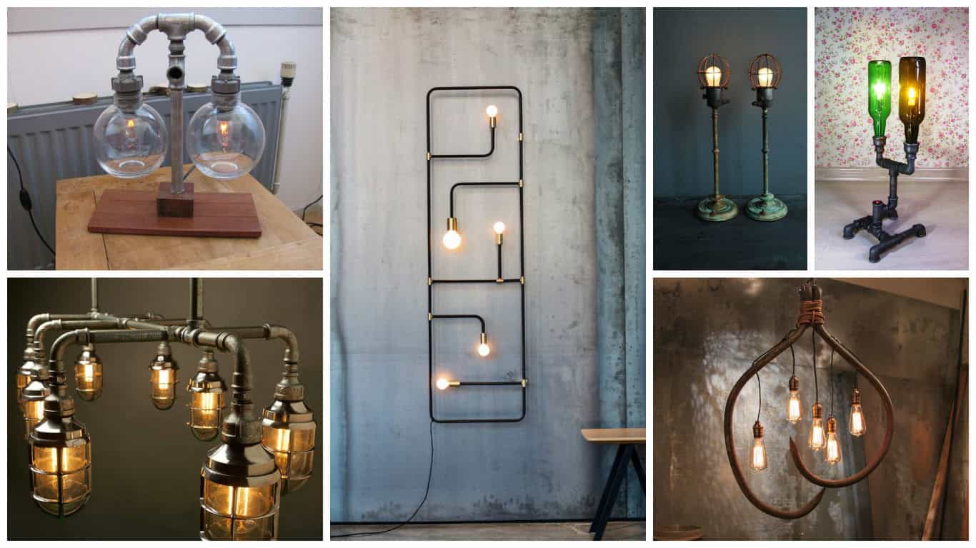 20 Extravagant DIY Lamp Designs With Industrial Charm
