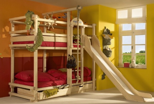 Bunk Bed With Slide, Bunk Bed Plans With Slide