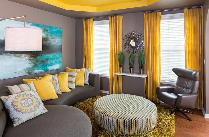 18 Inspirational Ideas For Decorating The Living Room With Yellow Accents